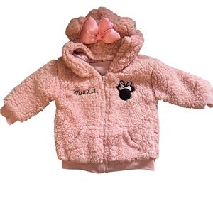 Disney Minnie Mouse Pink Fleece Jacket